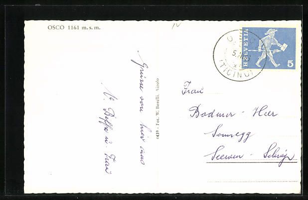 Cartoline postali: AK Osco, Ortspartie – Usato da Berlin venduto da bartko-reher 1