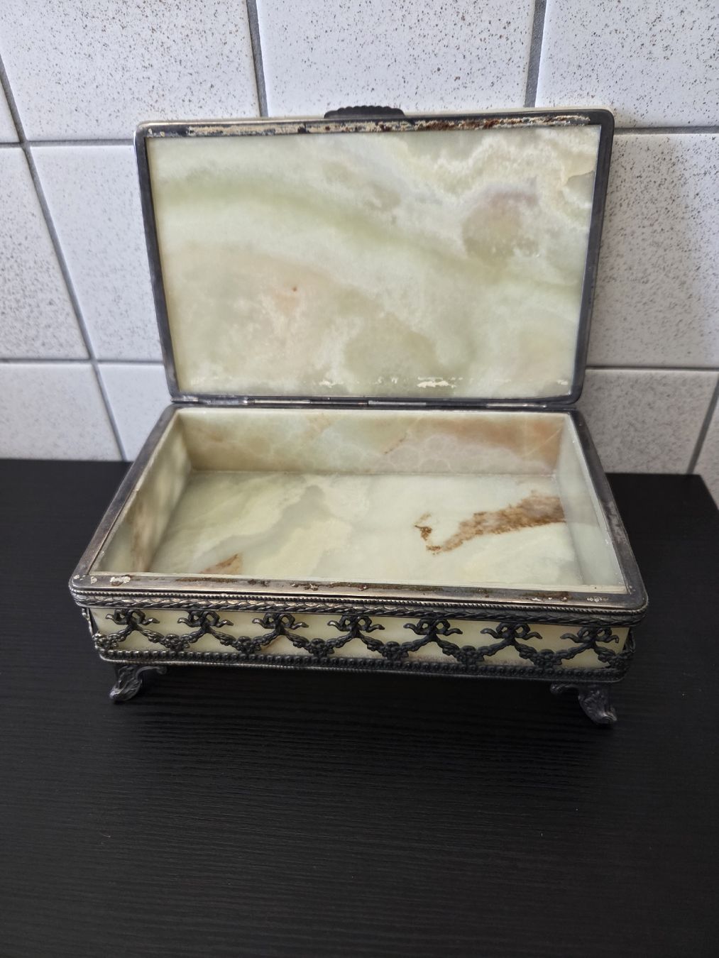 Portagioie: Schmuckdose Onyx Marmor Vintage – Usato da Dietikon venduto da Allegra34 7