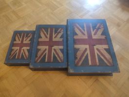 3 Boxen Union Jack England