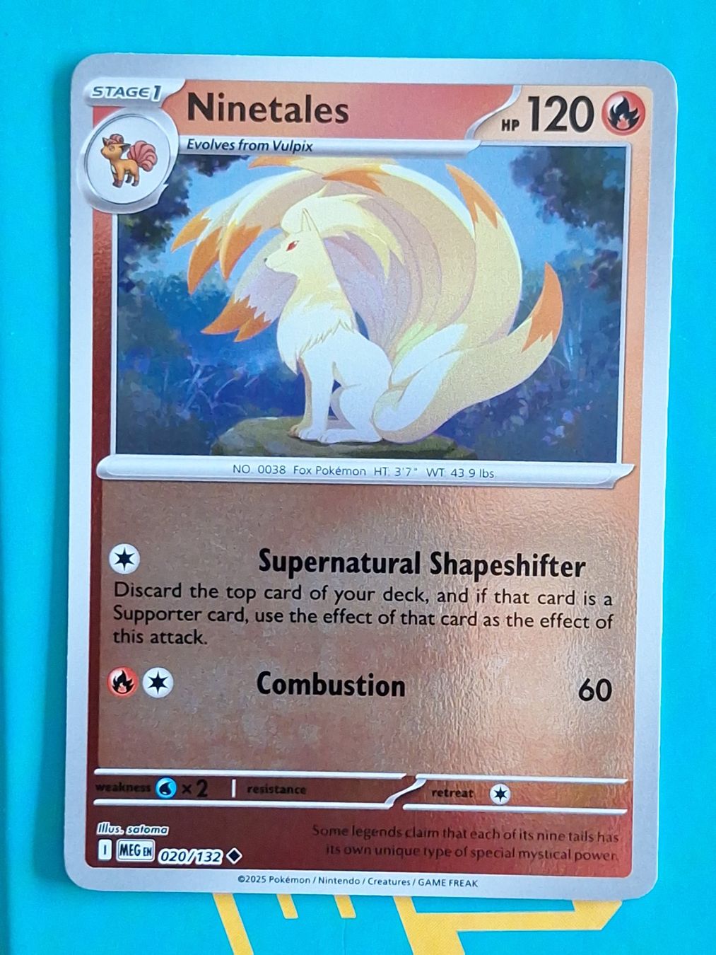 Pokémon Sammelbilder & Trading cards: Ninetales - Reverse Holo Pokemon Mega Evolution #1.8 – Gebraucht aus Altstätten SG von GGsGameshop