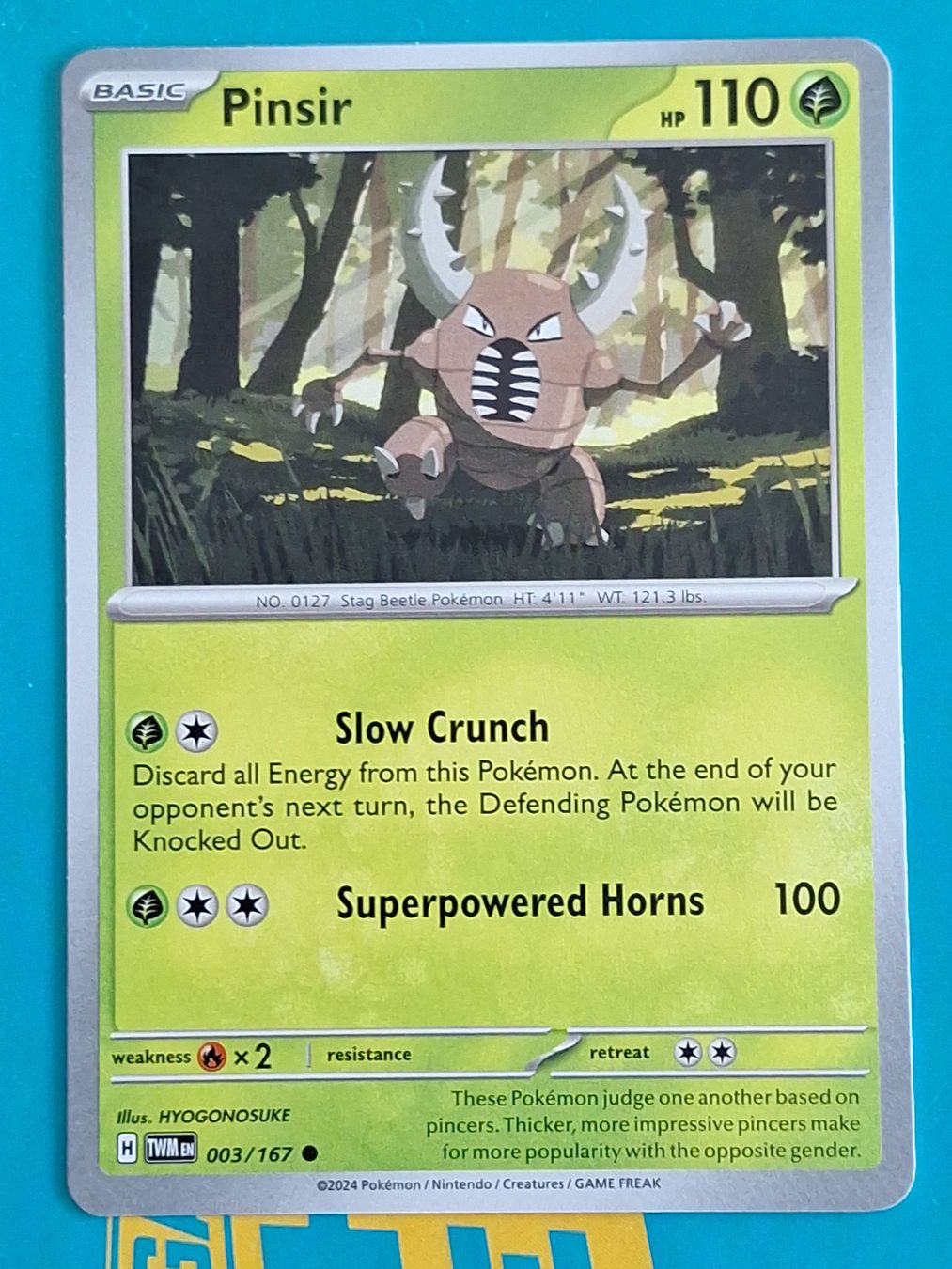 Pokémon Sammelbilder & Trading cards: Pinsir - Twilight Masquerade Pokemon - #7.2 – Gebraucht aus Altstätten SG von GGsGameshop