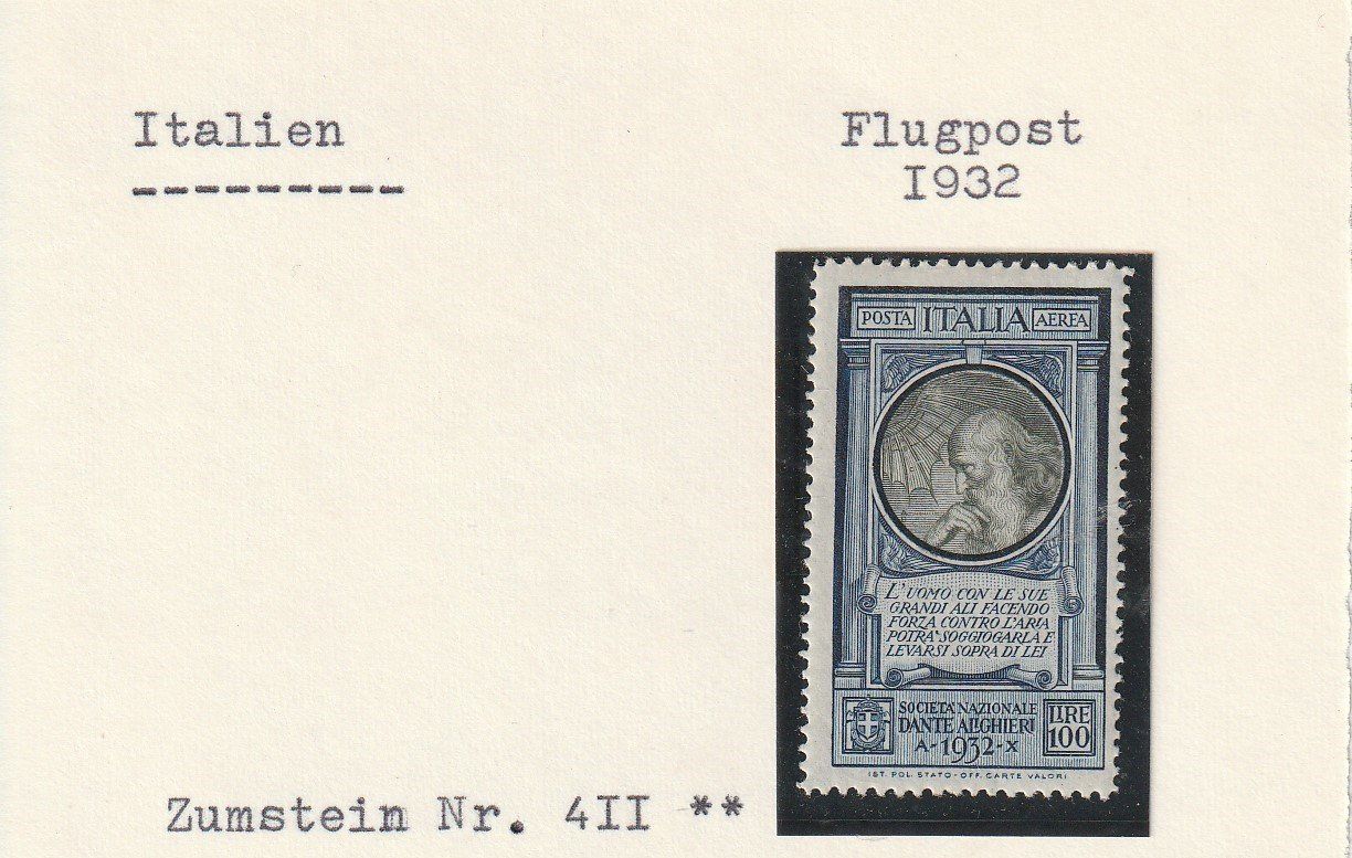 Alle Briefmarken: Italien- Flugpost 1932 postfrisch ** – Gebraucht aus uttwil von Koehlerfred