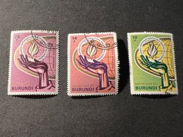 BURUNDI  1969 INT'L HUMAN RIGHTS YEAR gest. (E880)