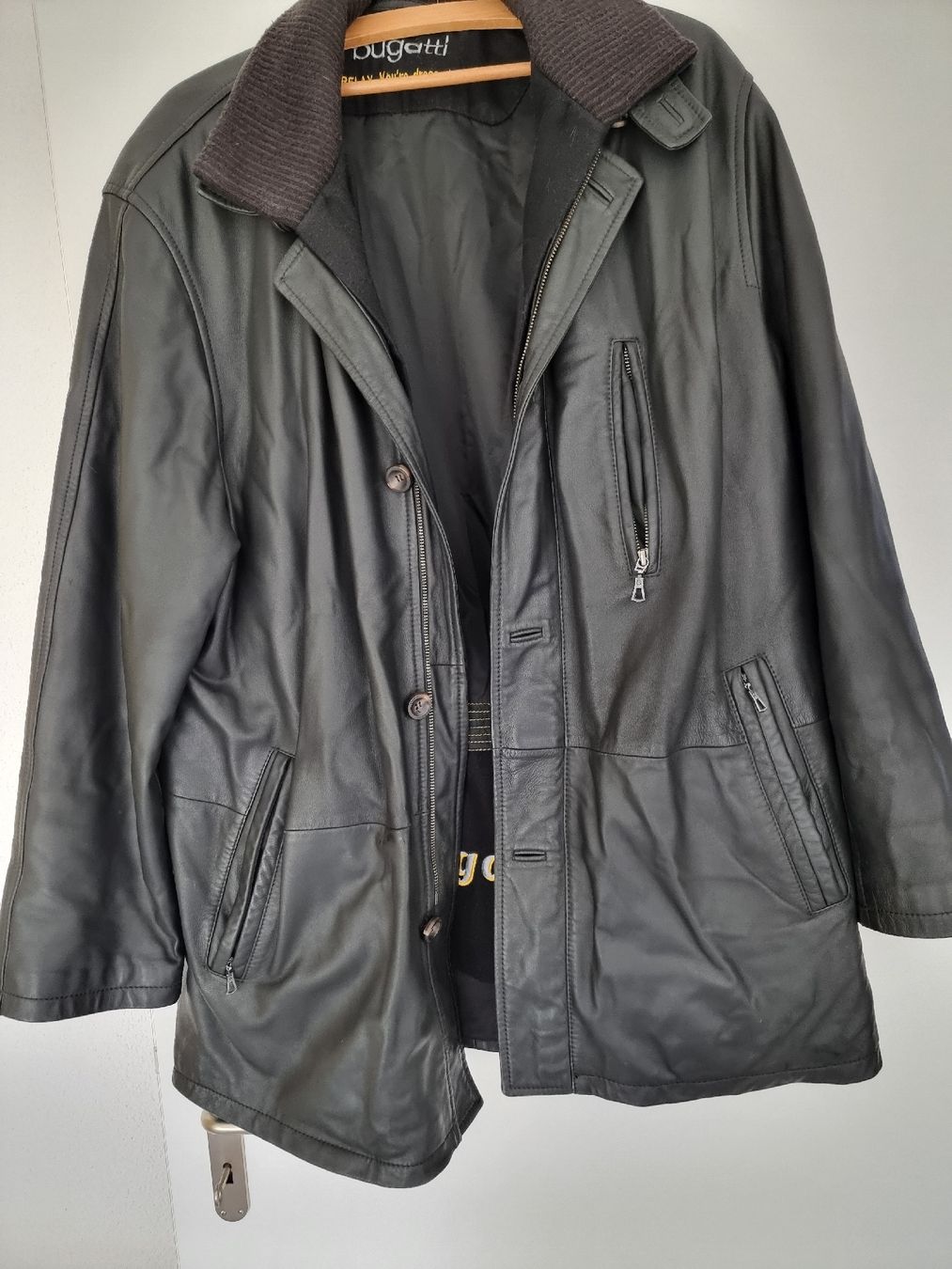 Bugatti Cappotti: Bugatti Lamm Nubuk Ledermantel Gr. XL – Usato da Untersiggenthal venduto da Mando2008 3