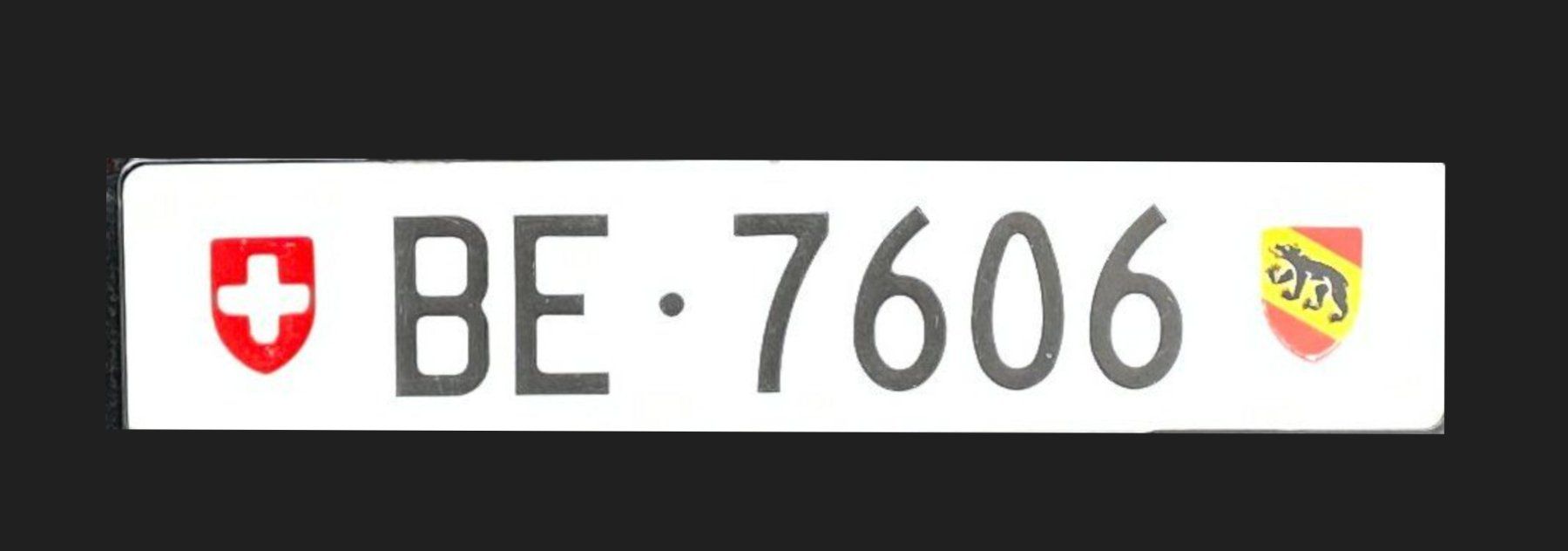 Ecriteaux: Kontrollschild BE 7606 – D'occasion à Hinterkappelen par BellaCoola11