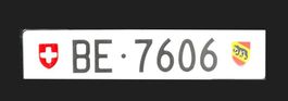 Kontrollschild BE 7606