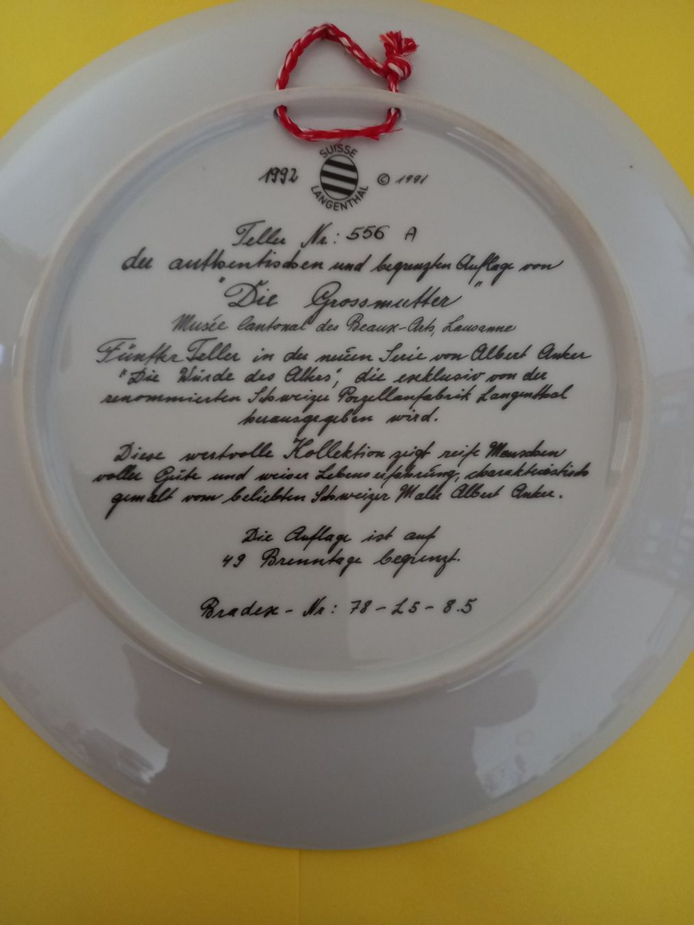 Assiettes: Albert Anker Teller – D'occasion à Roggwil BE par Ruefi222 2