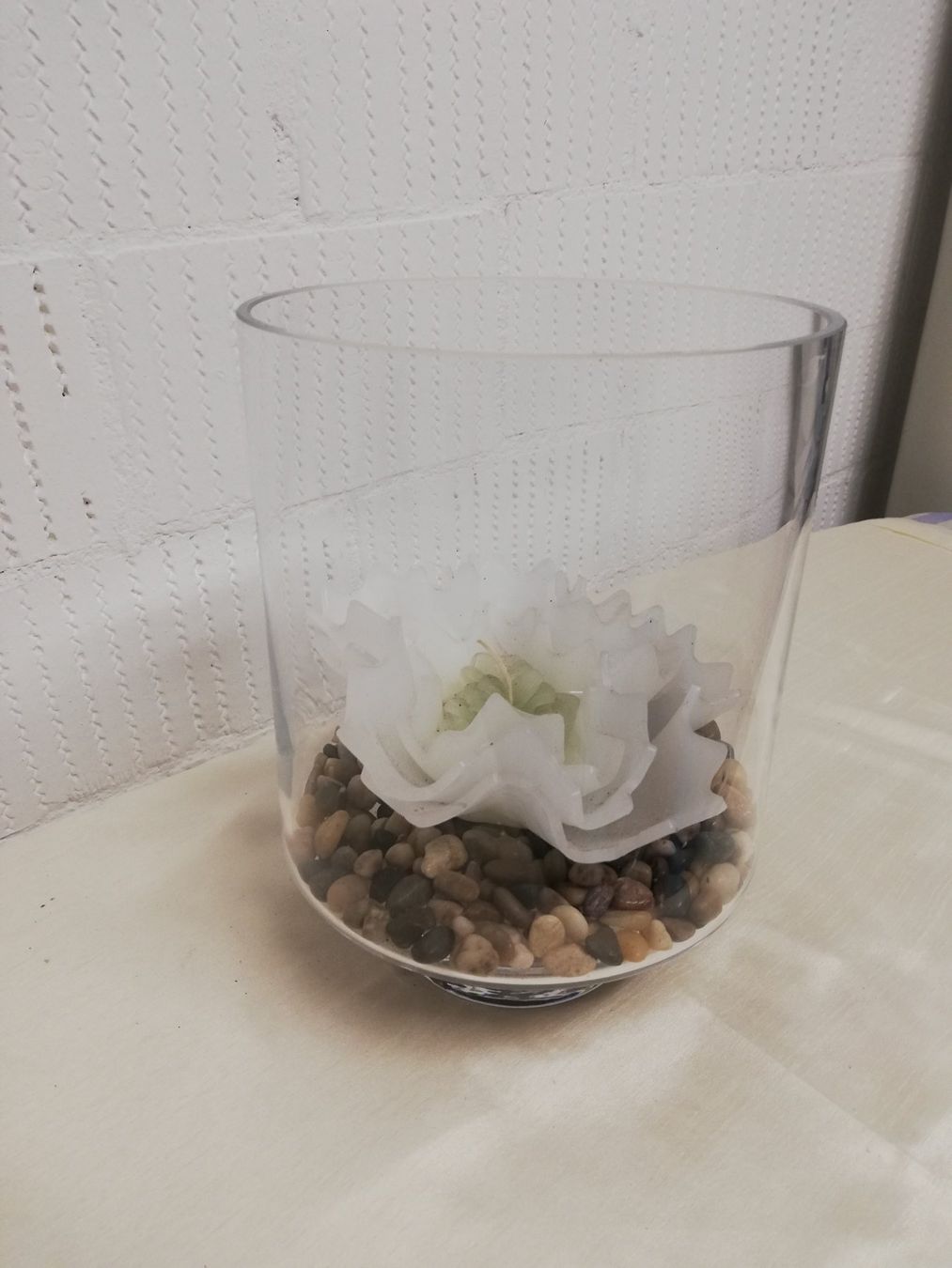 Alle Dekorationen: Deko Glas mit Wachsblume – Gebraucht aus Untersiggenthal von Marlen59 3