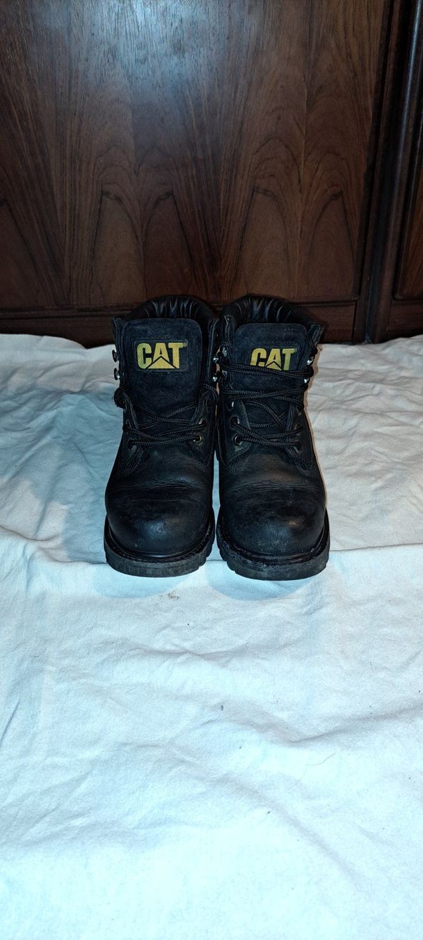 Caterpillar Scarpe da uomo: bottines caterpillar cuir noires – Usato da Genève venduto da Axelle333 9