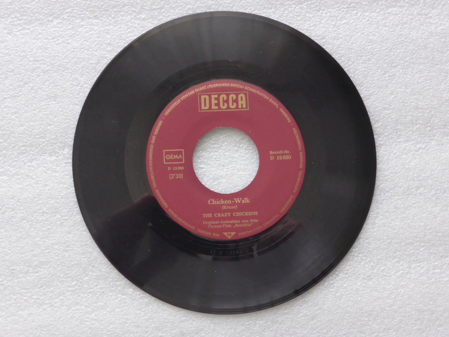 Dischi in vinile: Vinyl Single  THE CRAZY CHICKENS – Usato da Küssnacht am Rigi venduto da Mondkinder 1