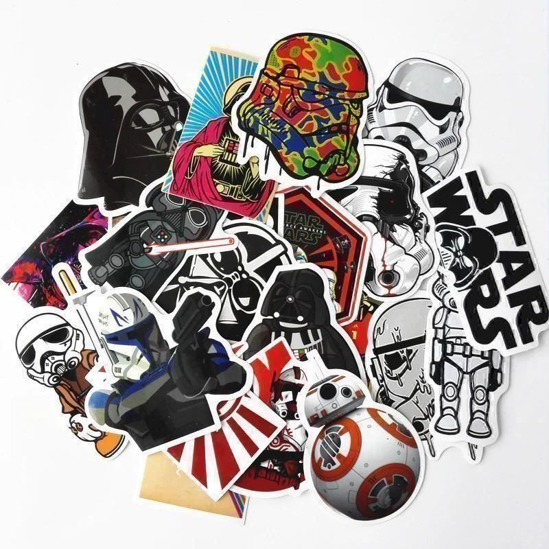 Sticker: 30 STAR WARS STICKER - WASSERFEST - AUFKLEBER – Nuovo e nell'imballaggio originale da Kriens venduto da swissgadget 1