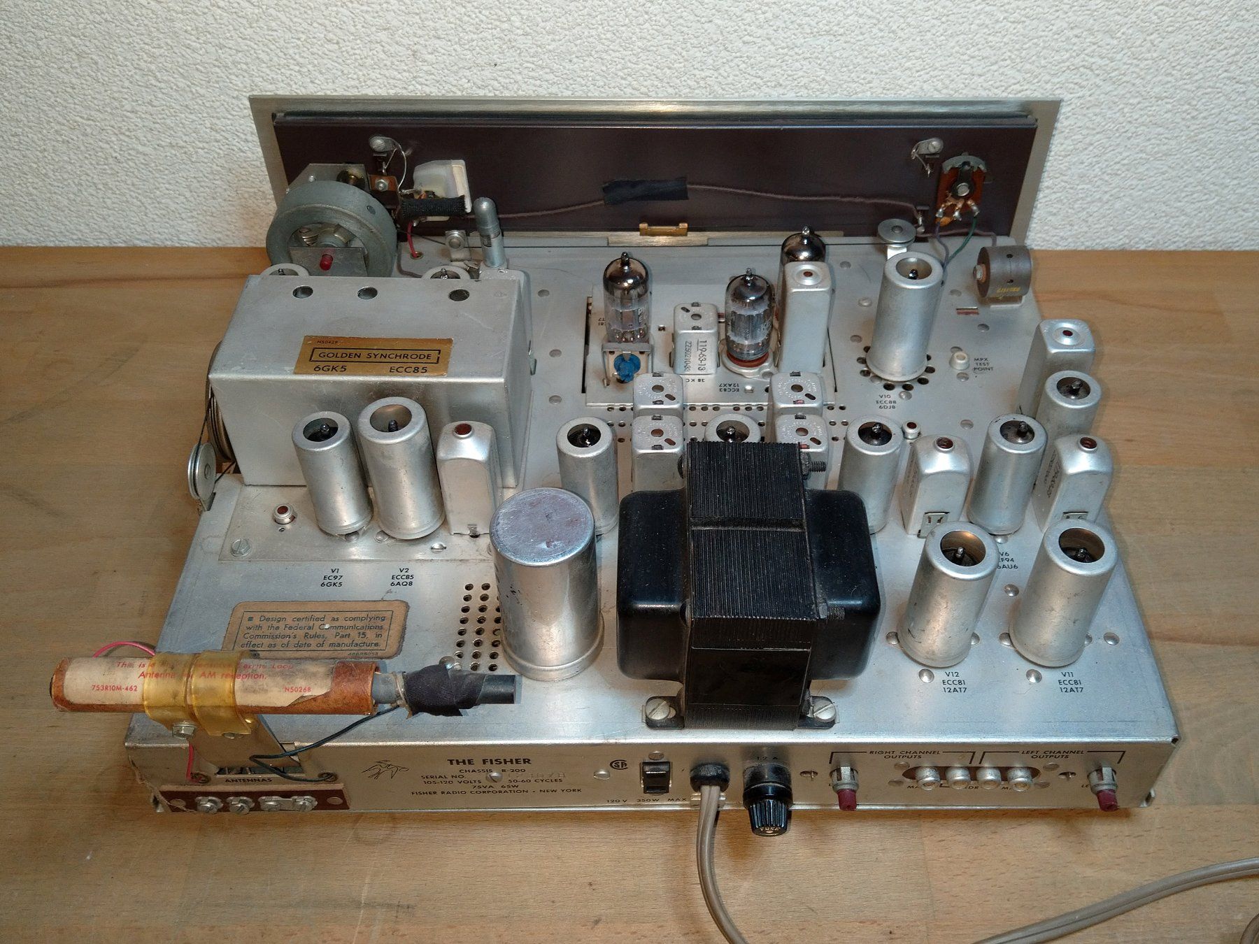 Ricevitori: Fisher R-200 tube tuner – Usato da Villeneuve venduto da Mortacci_tua 2