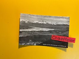 1950 Zürichsee und die Glärnischgruppe vom Uetliberg aus