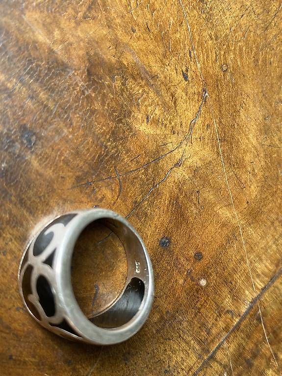Anelli: Belle bague argent & noire – Usato da Morges venduto da emi_mzy7 2