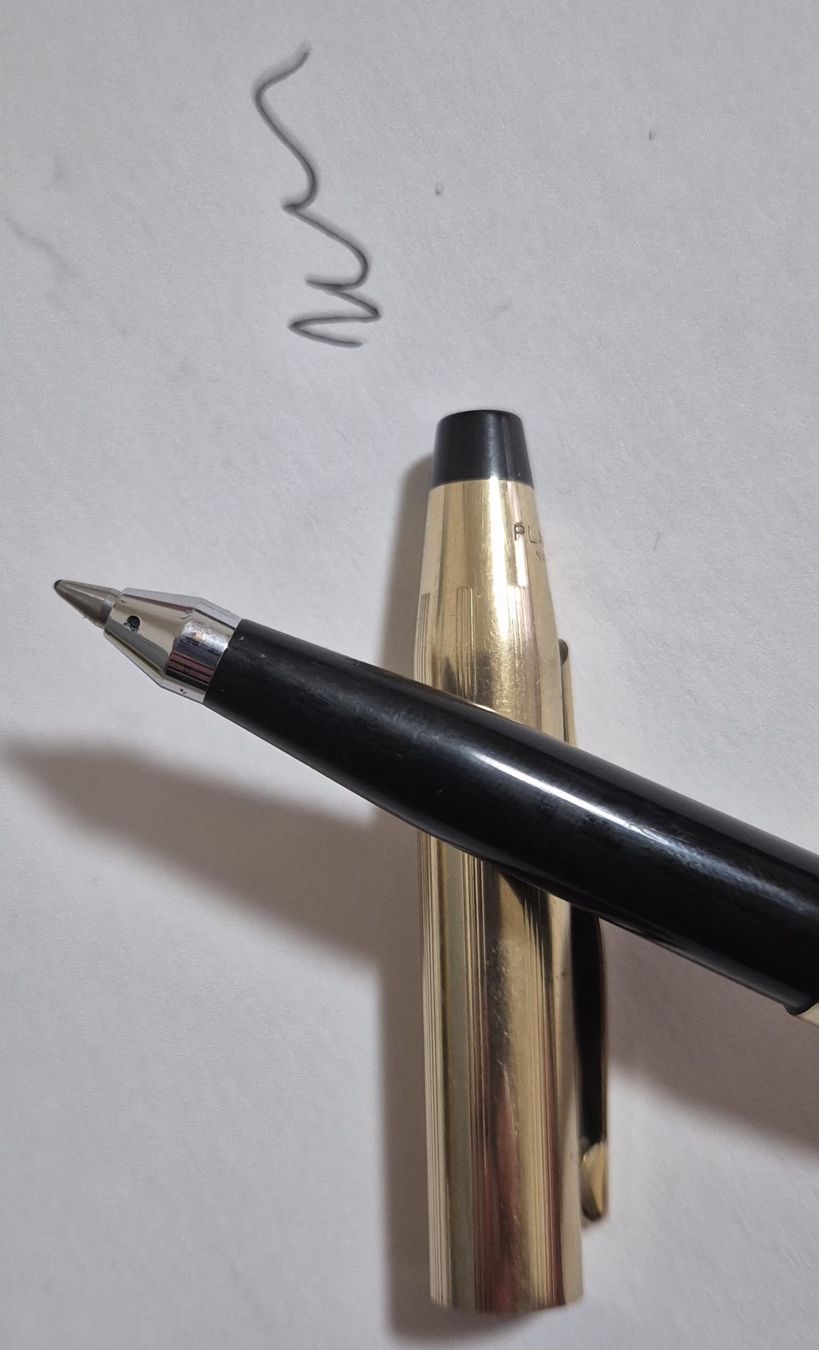 Penna & Evidenziatori: Stylo bille Cross plaqué or – Usato da Genève venduto da BKYB 4