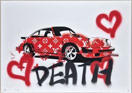 Death NYC Ltd Pop Art Druck " Vuitton Porsche Unikat 1 von 1