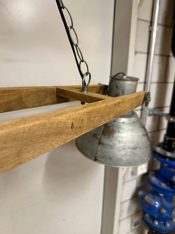 Lampadari & plafoniere: Industrial Designer Deckenlampe Holz / Metall – Usato da Zürich venduto da soc_79vv 4
