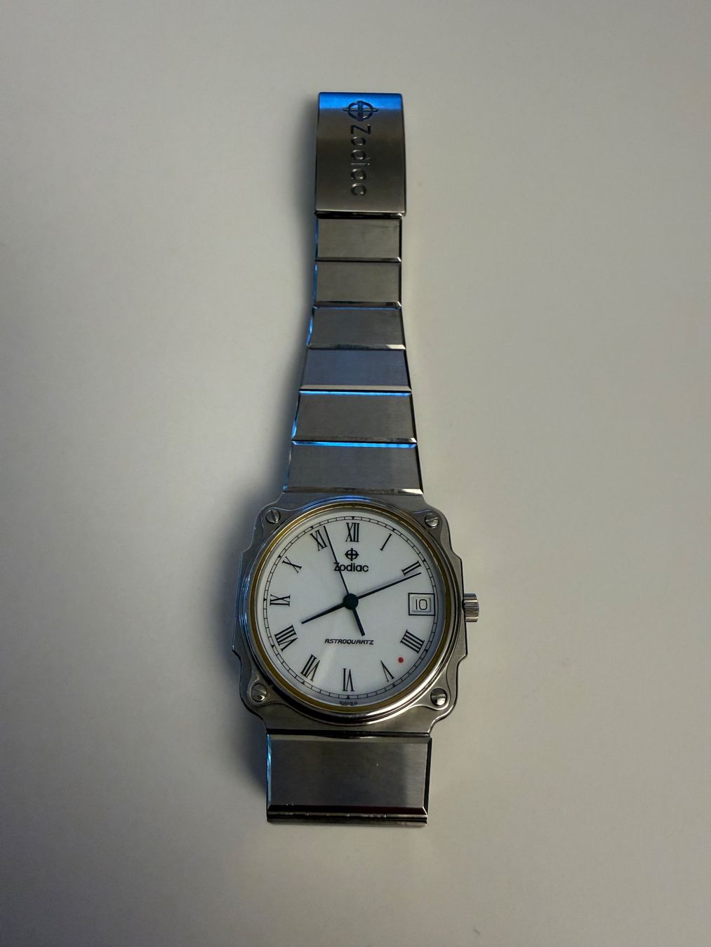 Zodiac Orologi: Zodiac Astroquartz NOS bracelet acier intégré – Usato da Lausanne venduto da Placebo7 5
