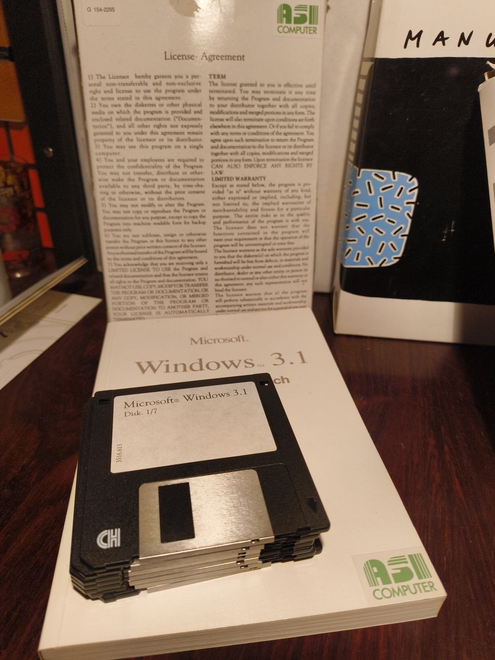Microsoft Applications: Microsoft DOS5.0 & Windows 3.1 ASI Computer 3.5" Diskette  – D'occasion à stettlen par VintageBern_ch 2