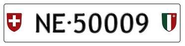 Schilder: Plaque auto NE 50009 – Neu (gemäss Beschreibung) aus Boudevilliers von ENCHERES-PLAQUES-NE