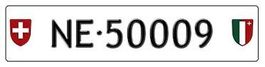 Plaque auto NE 50009