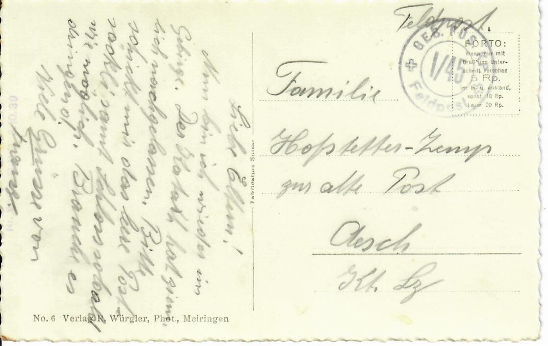 Cartoline postali: Balisalp – Usato da Hochdorf venduto da Ziegel-16 1