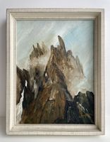 Peinture montagne "Col de l'Oberalp" signée J. Meylan