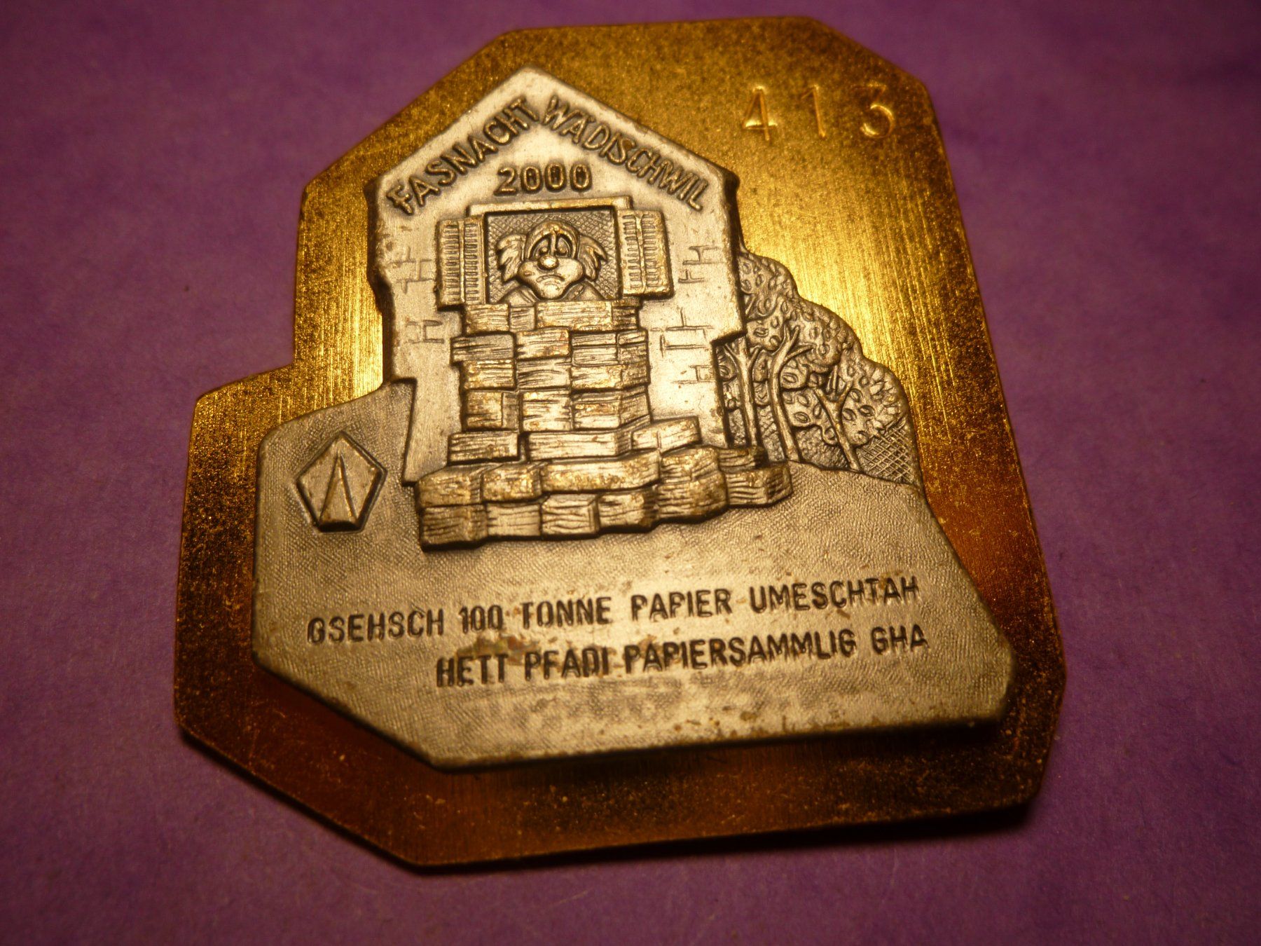 Placchette & Badge: WÄDISCHWIL  2000 GOLD – Usato da Ried (Muotathal) venduto da Mandarin02