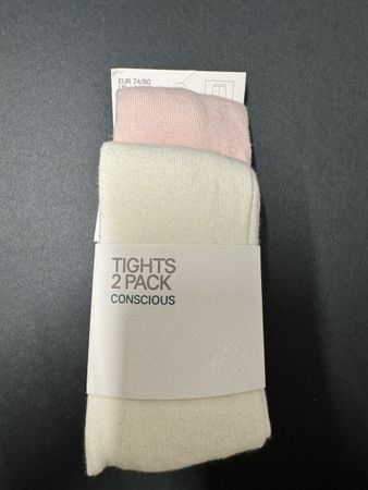 2er Pack Mädchenstrumpfhosen Gr. 74/80 H&M Neu!