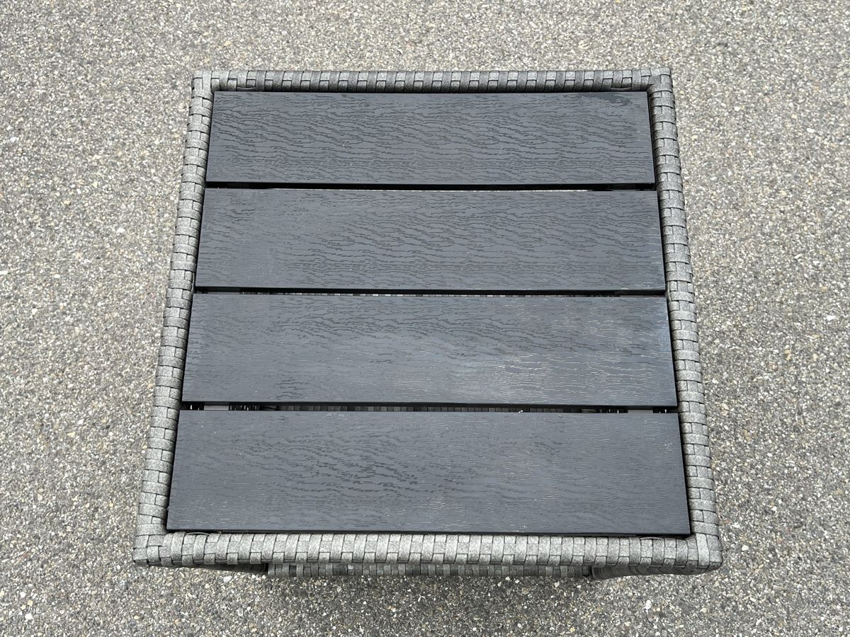 Tavoli: Casaria Gartentisch, Polyrattan, Grau, – Usato da Horgen venduto da Grizzly83 3