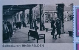 Postkarte mit kleinem Bild Rheinfelden 1960