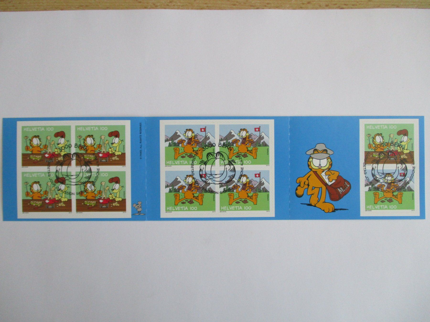 Alle Briefmarken: Markenheft Garfild 2014 gestempelt – Gebraucht aus Langnau b. Reiden von Aktuell88