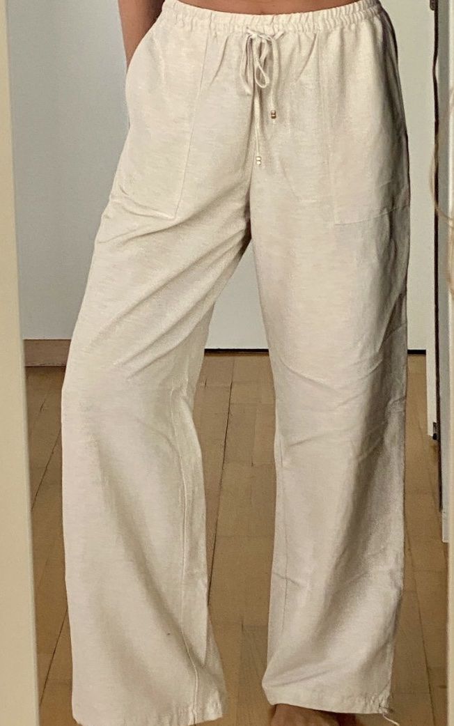 H&M Pantaloni: Leichte Hose mit Leienanteil, Gr. S – Usato da Bern venduto da Liv_45nl 4