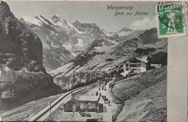 WENGERALP - Blick auf Mürren - 1909