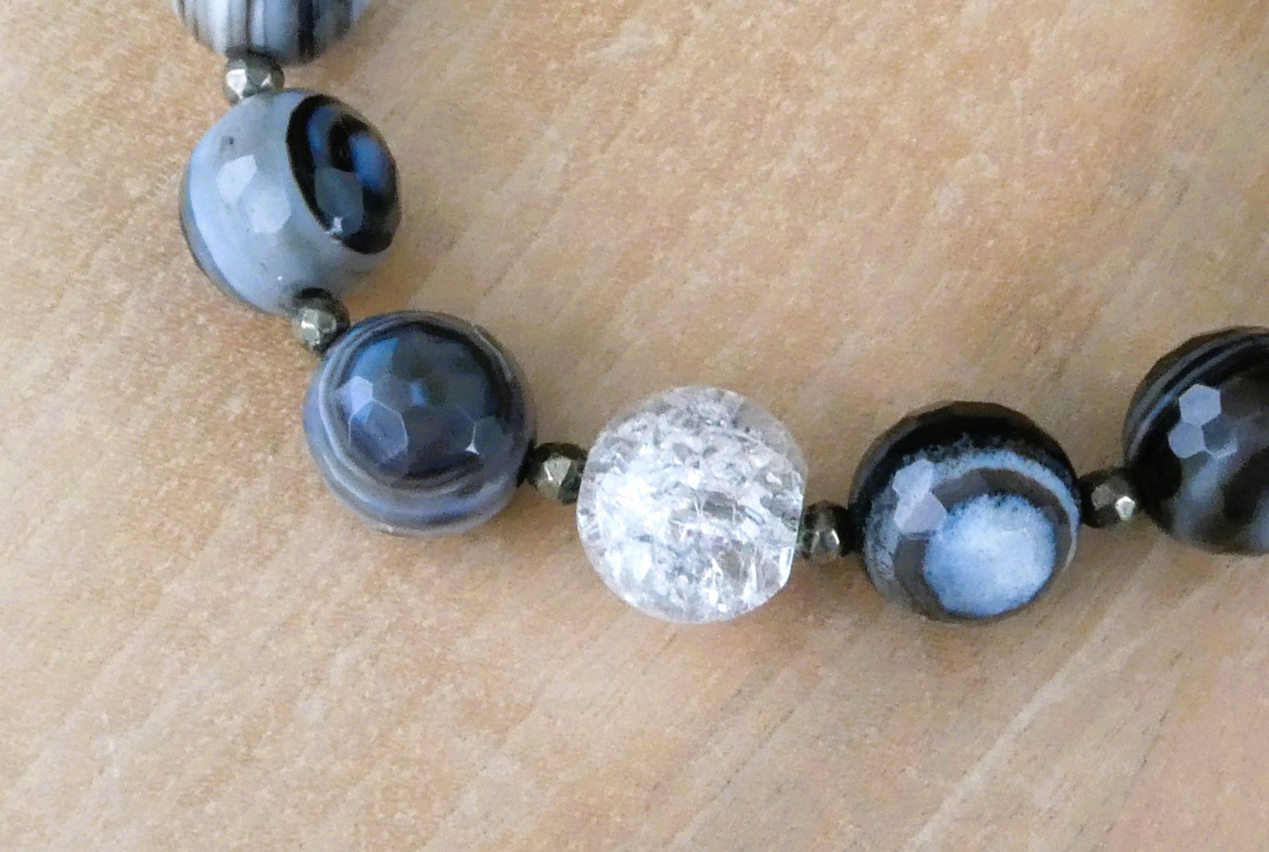 Bracciali & Braccialetti: Armband Botswana - Achat Silber 925er – Usato da Beromünster venduto da legolas_mt-gd 2