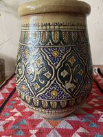 Großer handbemalter Keramiktopf aus Nabeul ? Orientalisches