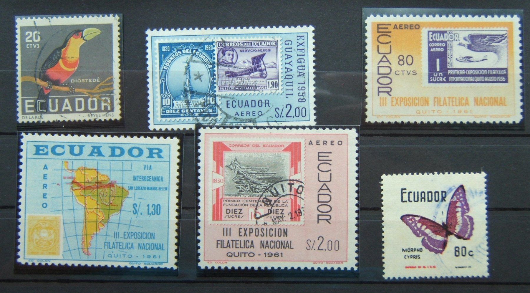 Tutti i francobolli: LOT ECUADOR – Usato da Brunnen venduto da Nonne04 2