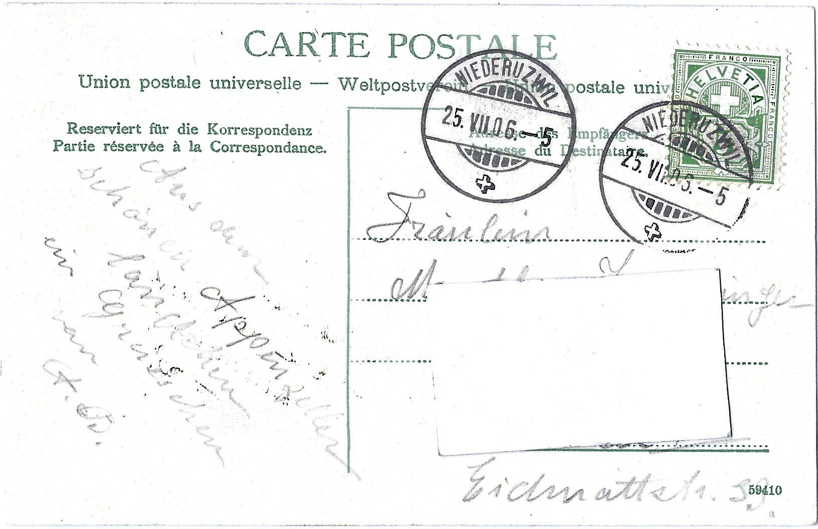 Cartoline postali: Teufen  bei  Vollmond – Usato da Bütschwil venduto da Jackson1A 1