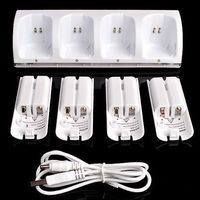Ladestation für Wii Remote + 4 Akku