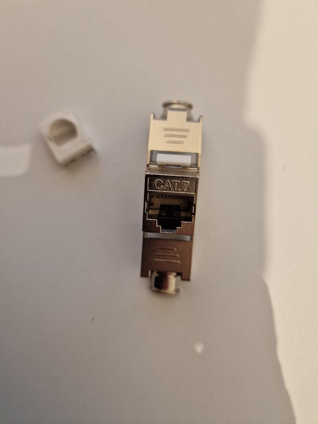 Stecker: Anschlussmodul RJ45 Cat.7, Netzwerkanschlussmodul – Neu und originalverpackt aus Buchrain von Sssschaller 2