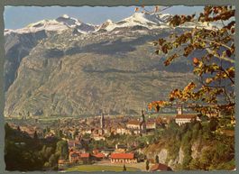 AK color Chur GR mit Calanda ≈ 1958  