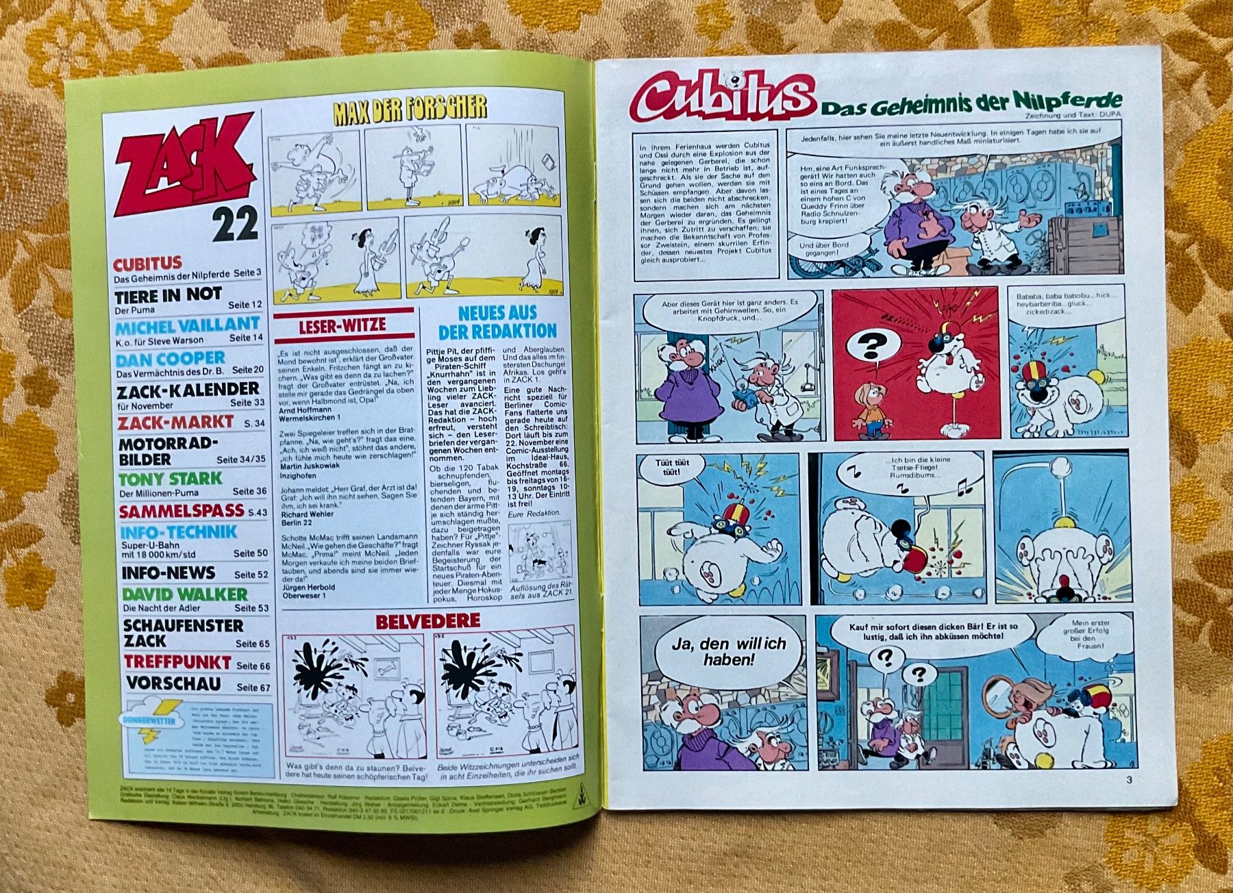BD: Zack Heft Nr 22 von 1978 – D'occasion à Endingen par nathan05 1