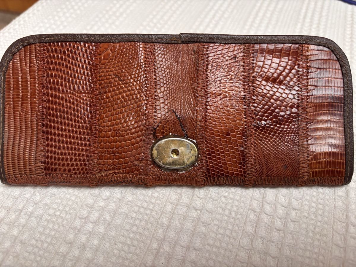 Portafogli: Vintage Brieftasche aus Echsenleder – Usato da Speicher venduto da ret_6msb 2