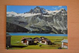 AK Weiler Isola am Silsersee mit Piz Lagrev GR