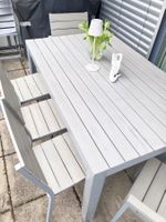 Ikea Falster Gartenmöbel grau Tisch Möbel Stuhl Bank