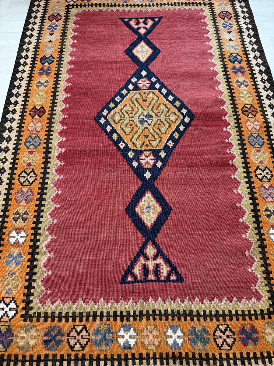 Kelim Teppiche: Orientteppich, Kelim Vintage Look, 140x86 – Gebraucht aus Büron von Filadefia-888 2
