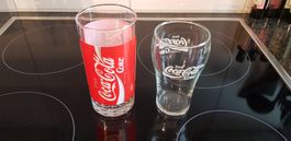 coca-cola 2 gläser selten antik