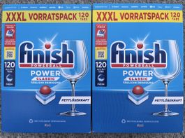 2x Finish Powerball Dishwasher Tabs - 120 Count Each - Fresh