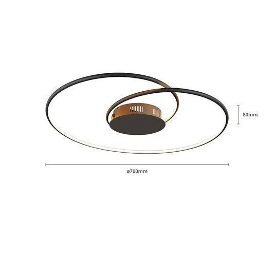 Kronleuchter & Deckenlampen: AKTION Lindby Joline LED-Deckenleuchte, schwarz, 70 cm – Neu und originalverpackt aus Basel von Seifehuesli 6