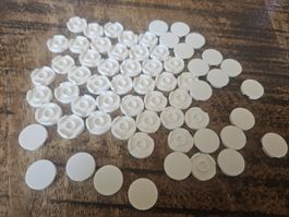 lego 14769 lot de 60 pièces White Tile, Round 2 x 2